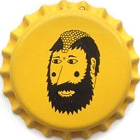 DIBUJO CARA AMARILLO CERVEZA KADABRA