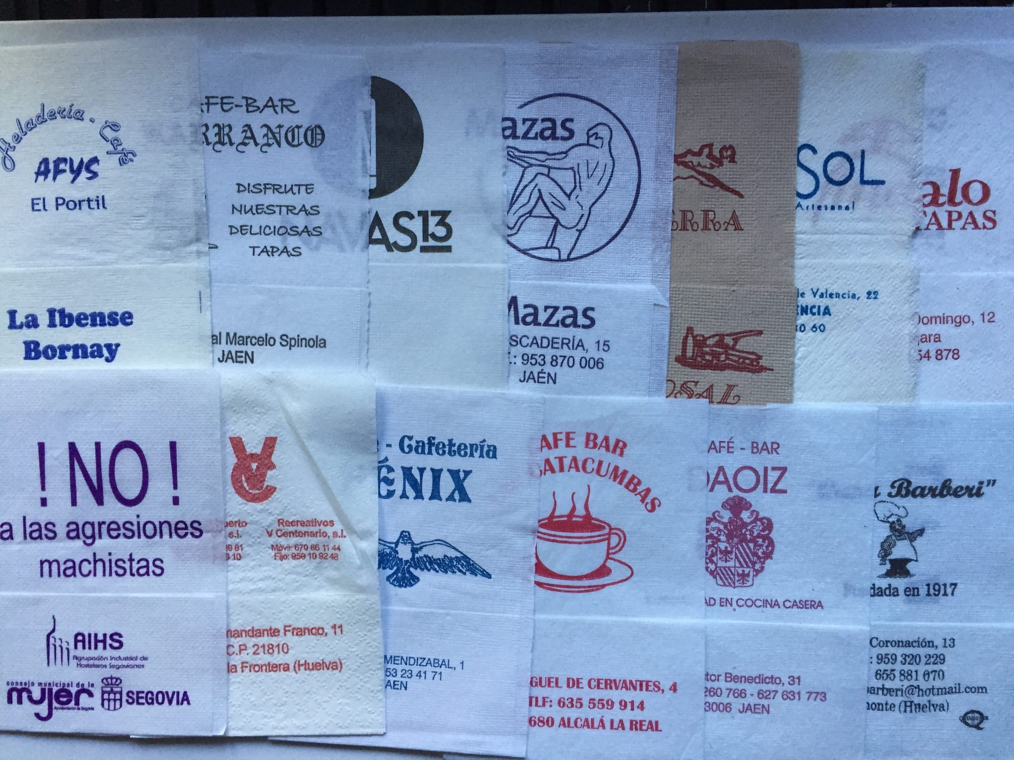 Cambio servilletas de papel