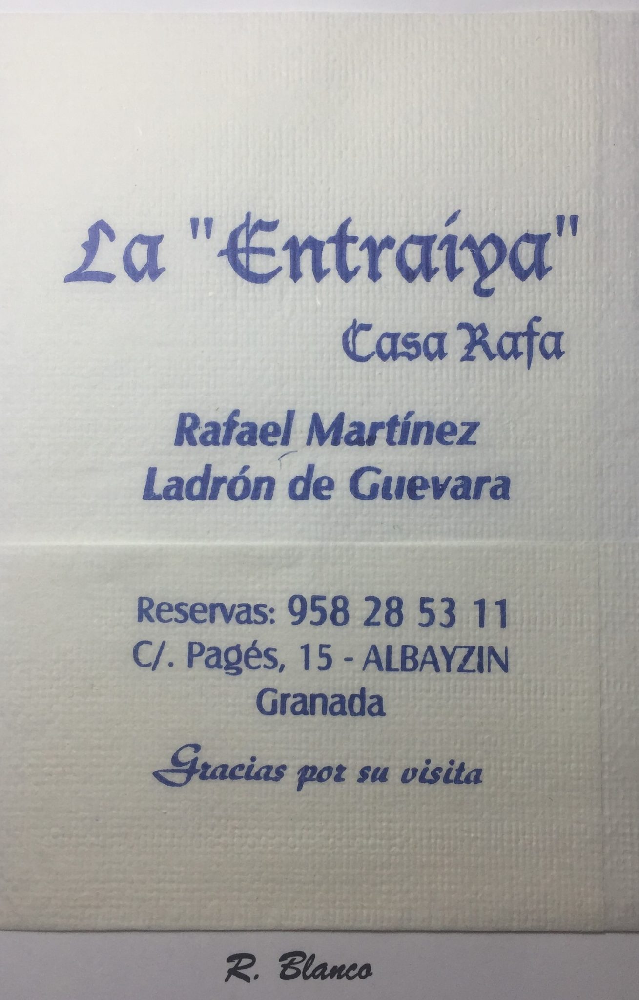 LA ENTRAIYA (ALBAYZIN)