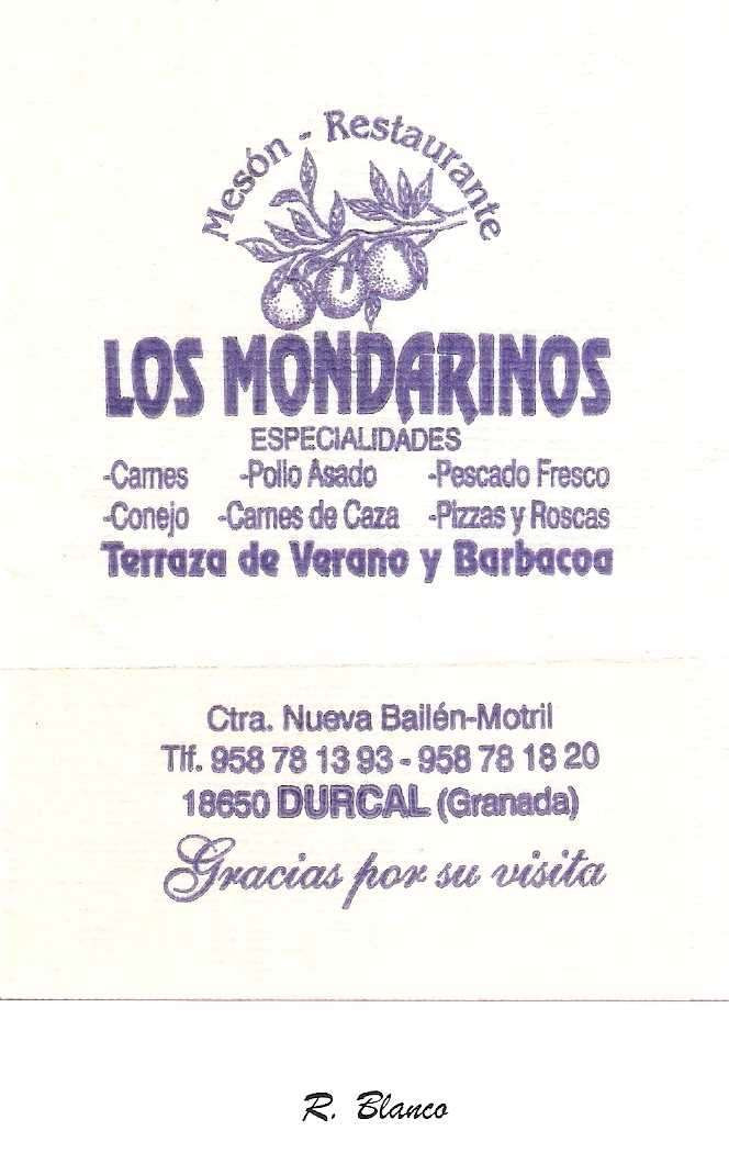 LOS MONDARINOS (DURCAL)