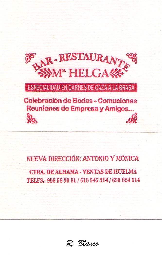 MARIA HELGA (VENTAS DE HUELMA)