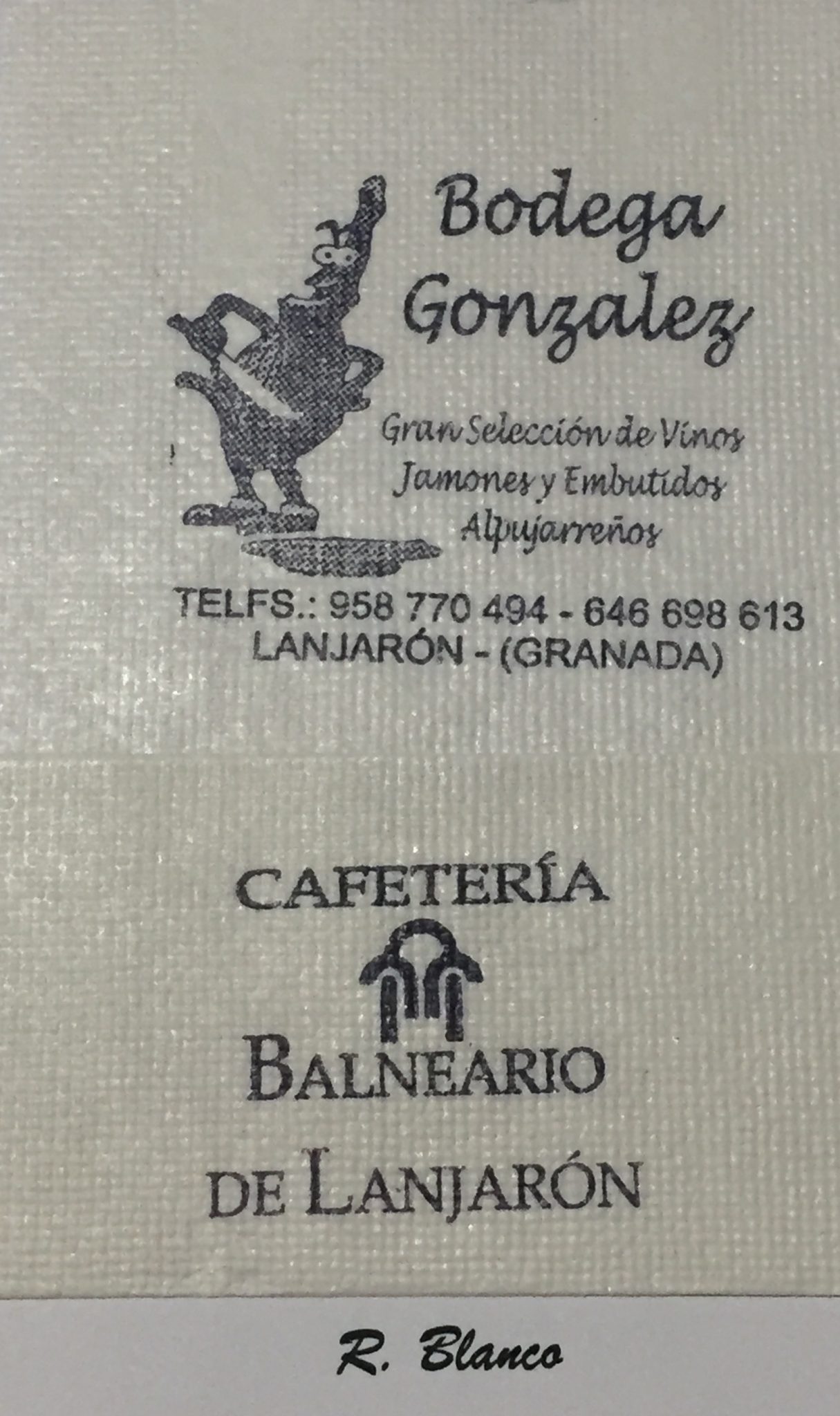 BODEGA GONZALEZ (LANJARON)