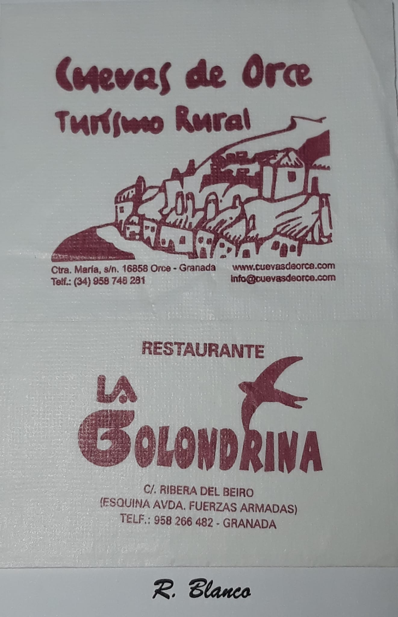 CUEVAS DE ORCE LA GOLONDRINA