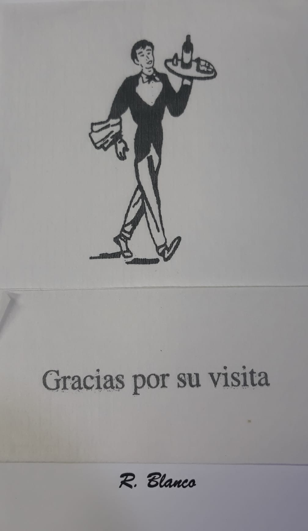 DIBUJO CAMARERO