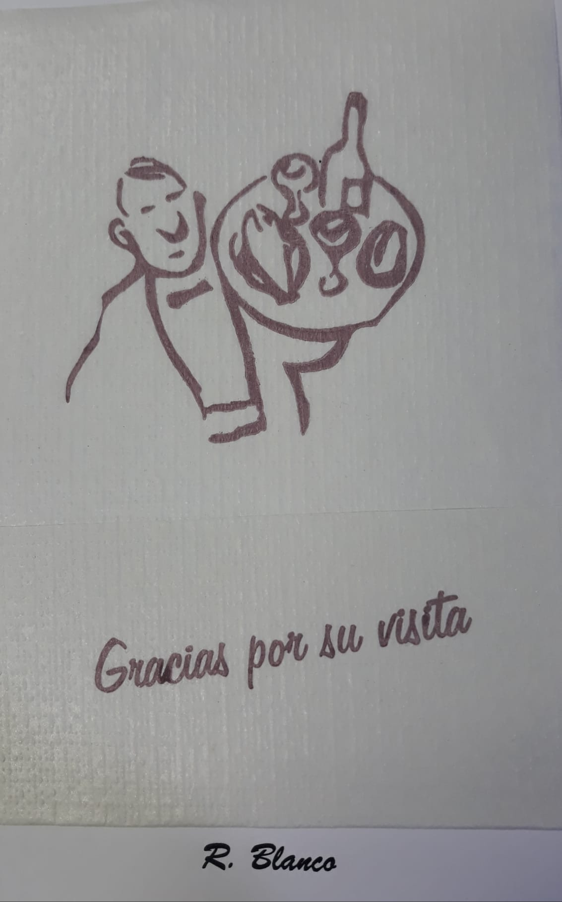 DIBUJO CAMARERO