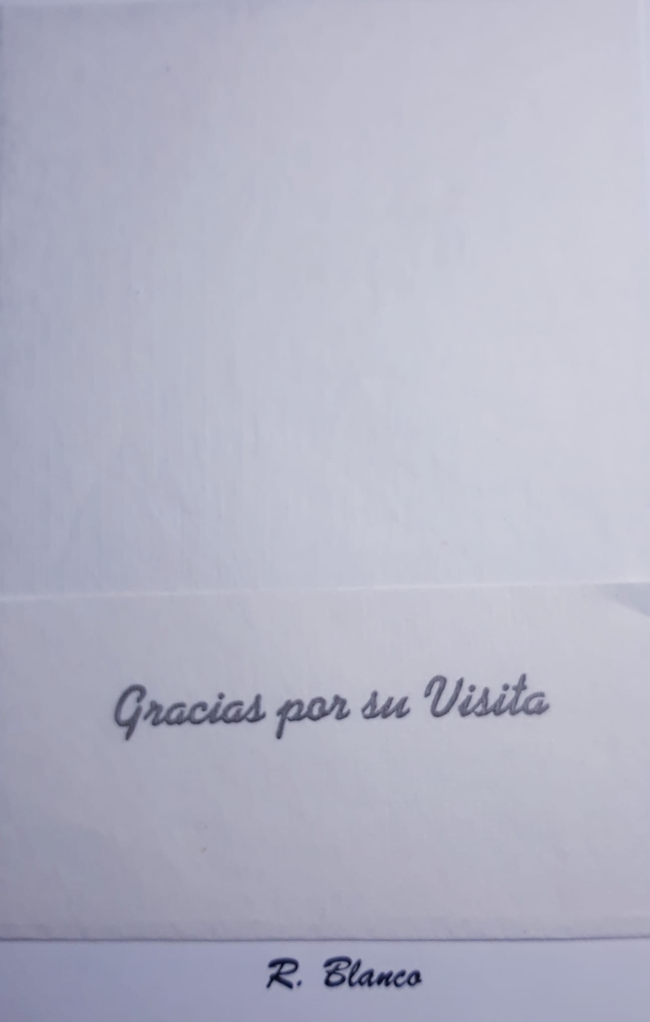 GRACIAS POR SU VISITA