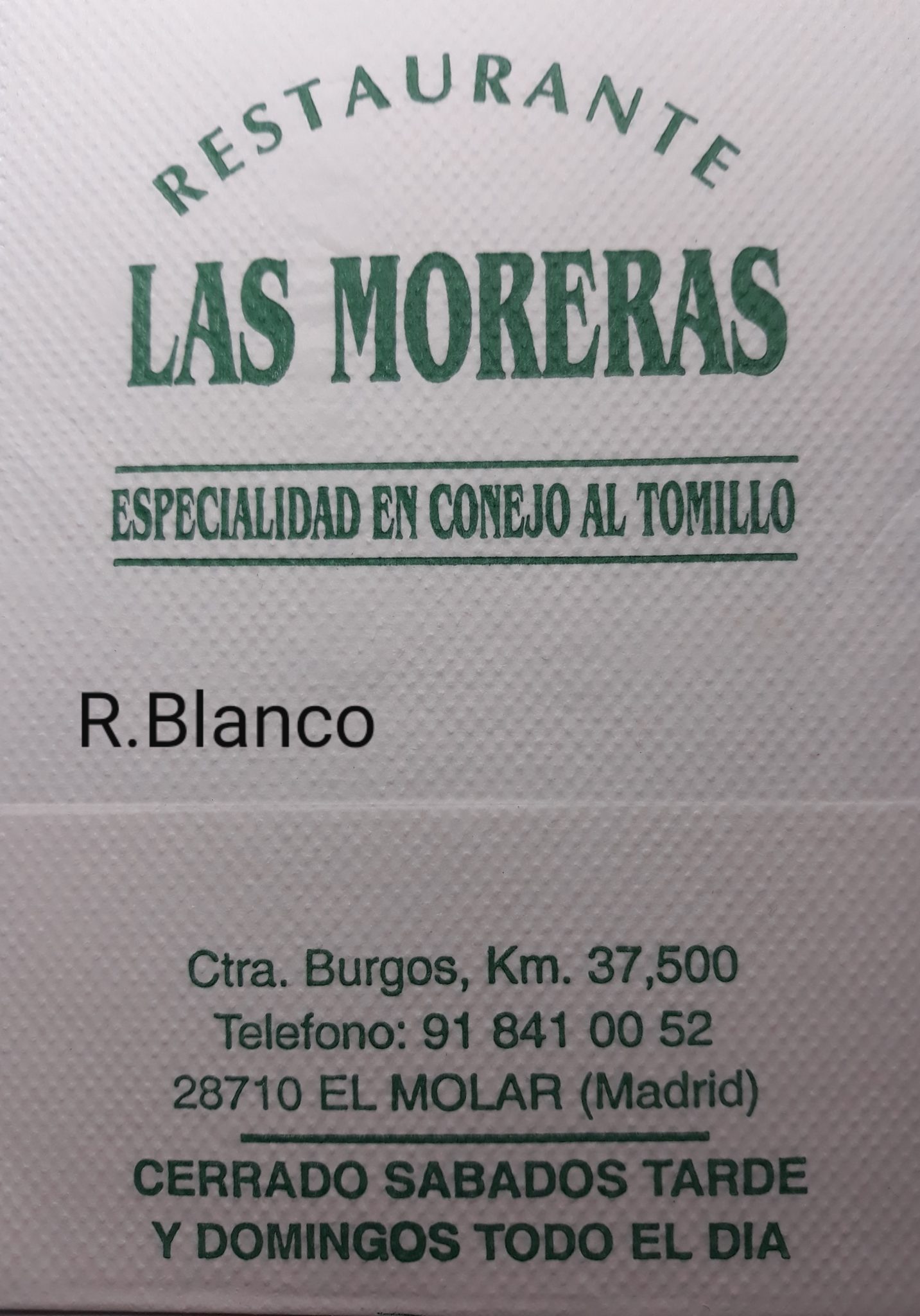 LAS MORERAS (EL MOLAR)
