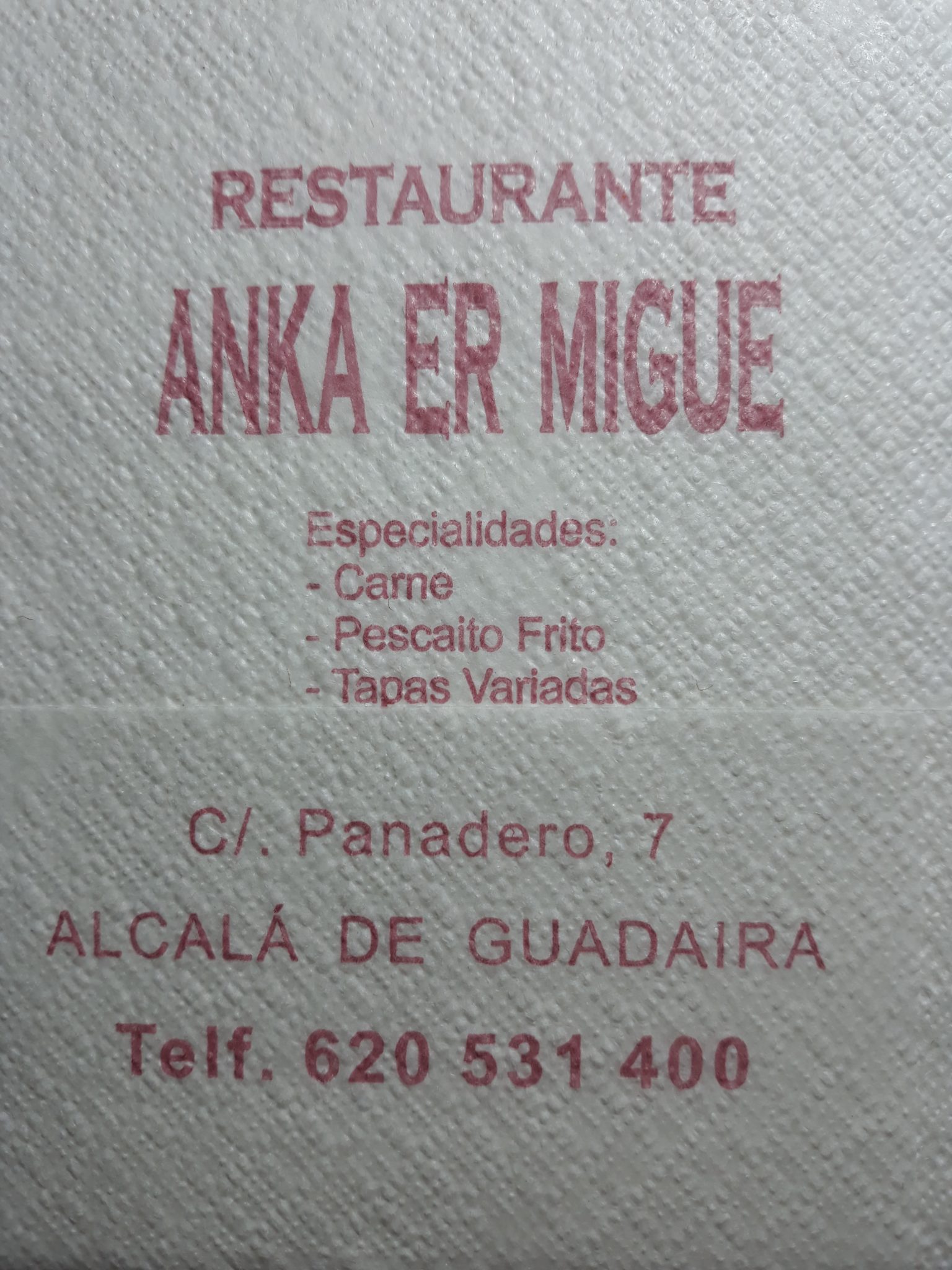 ANKA ER MIGUE (ALCALA DE GUADAIRA)