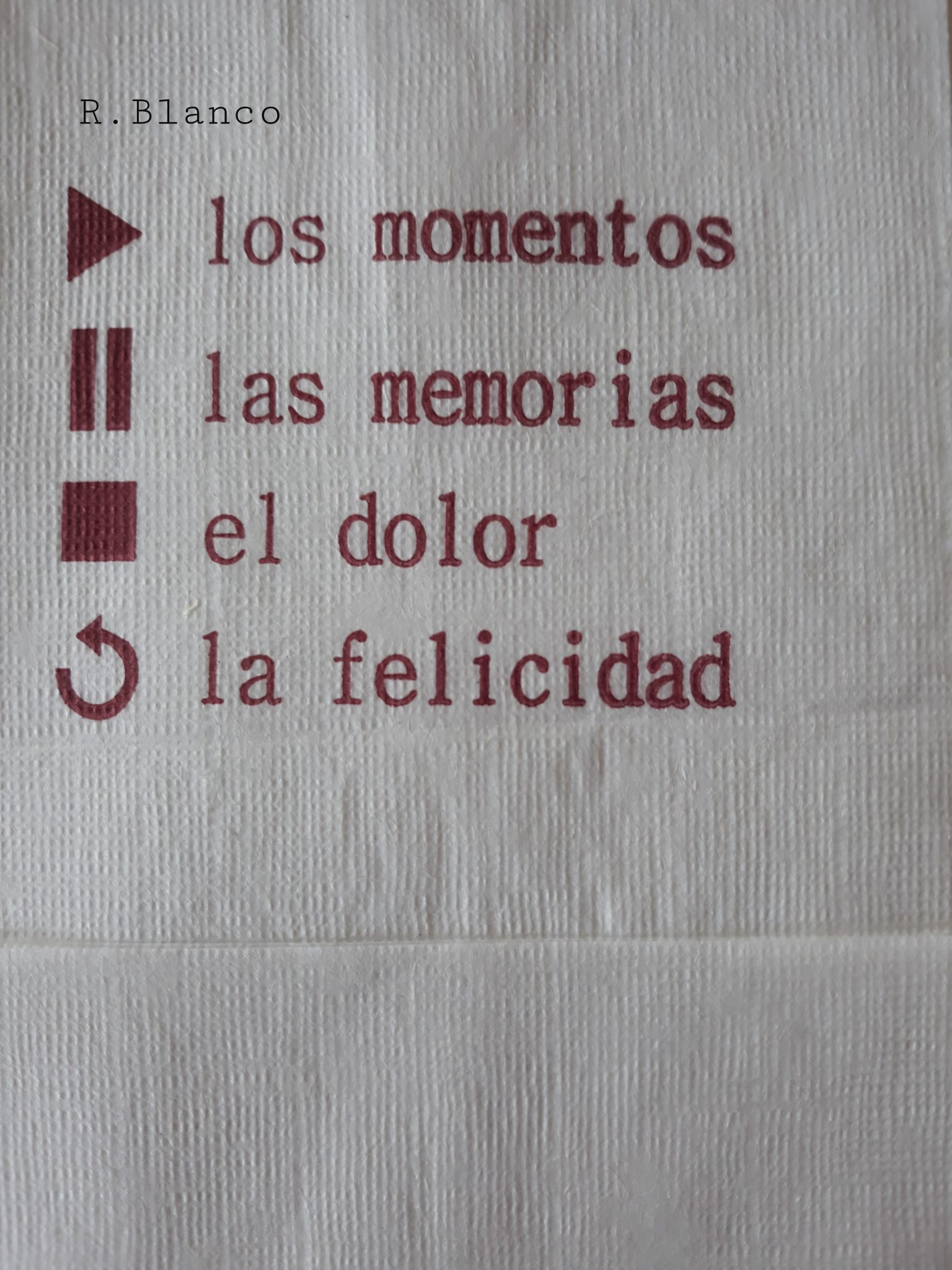 LOS MOMENTOS LAS MEMORIAS EL DOLOR LA FELICIDAD