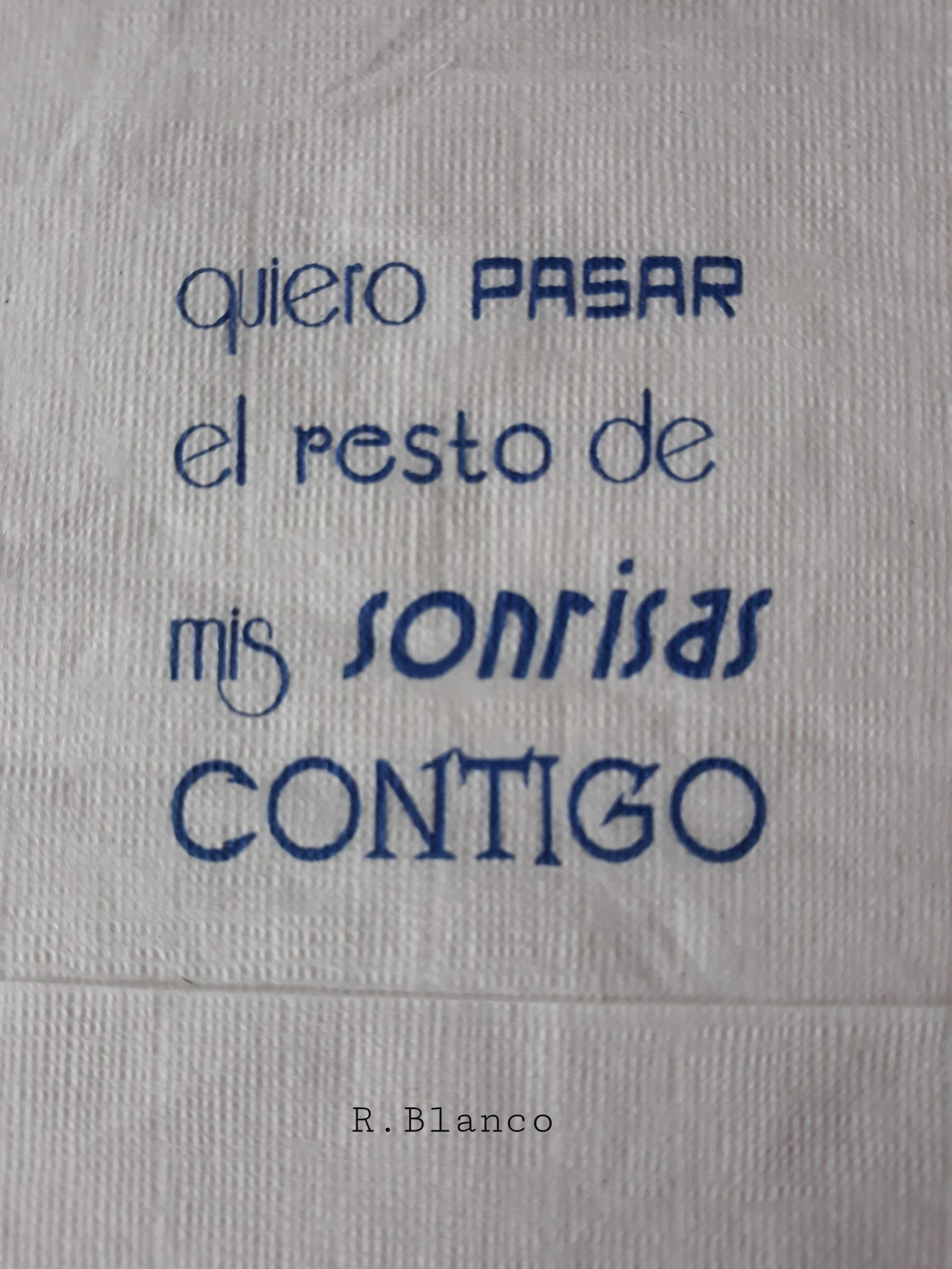 QUIERO PASAR EL RESTO DE MIS SONRISAS CONTIGO