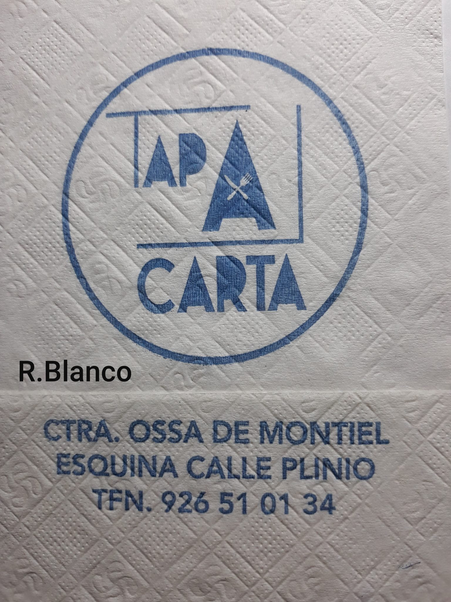 TAPA CARTA