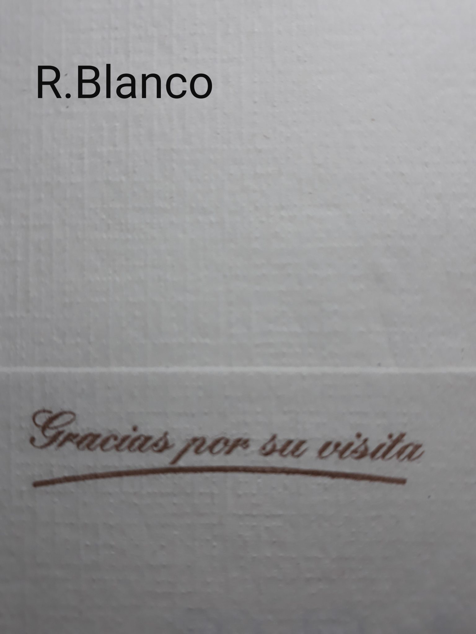 GRACIAS POR SU VISITA