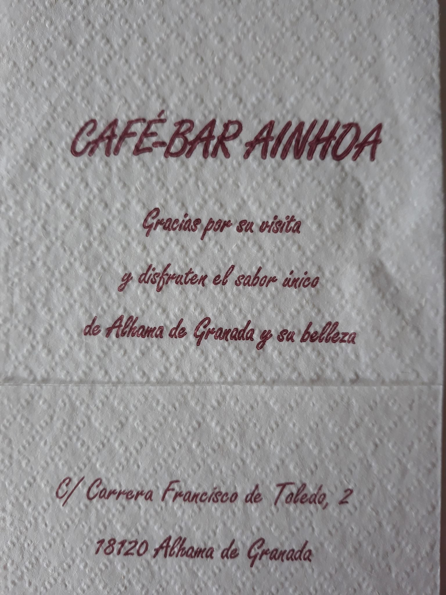 AINHOA (ALHAMA DE GRANADA)