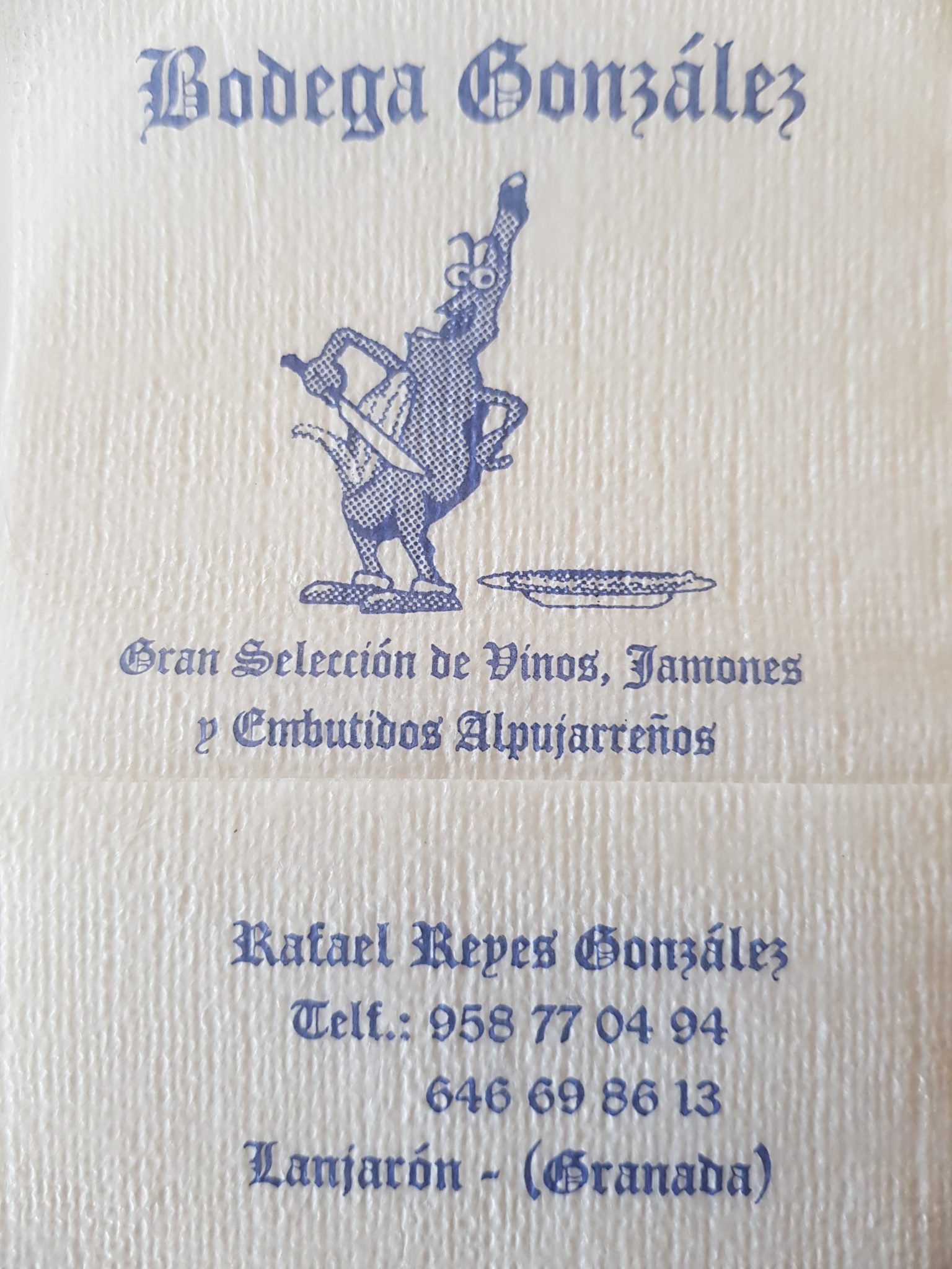 BODEGA GONZALEZ (LANJARON)