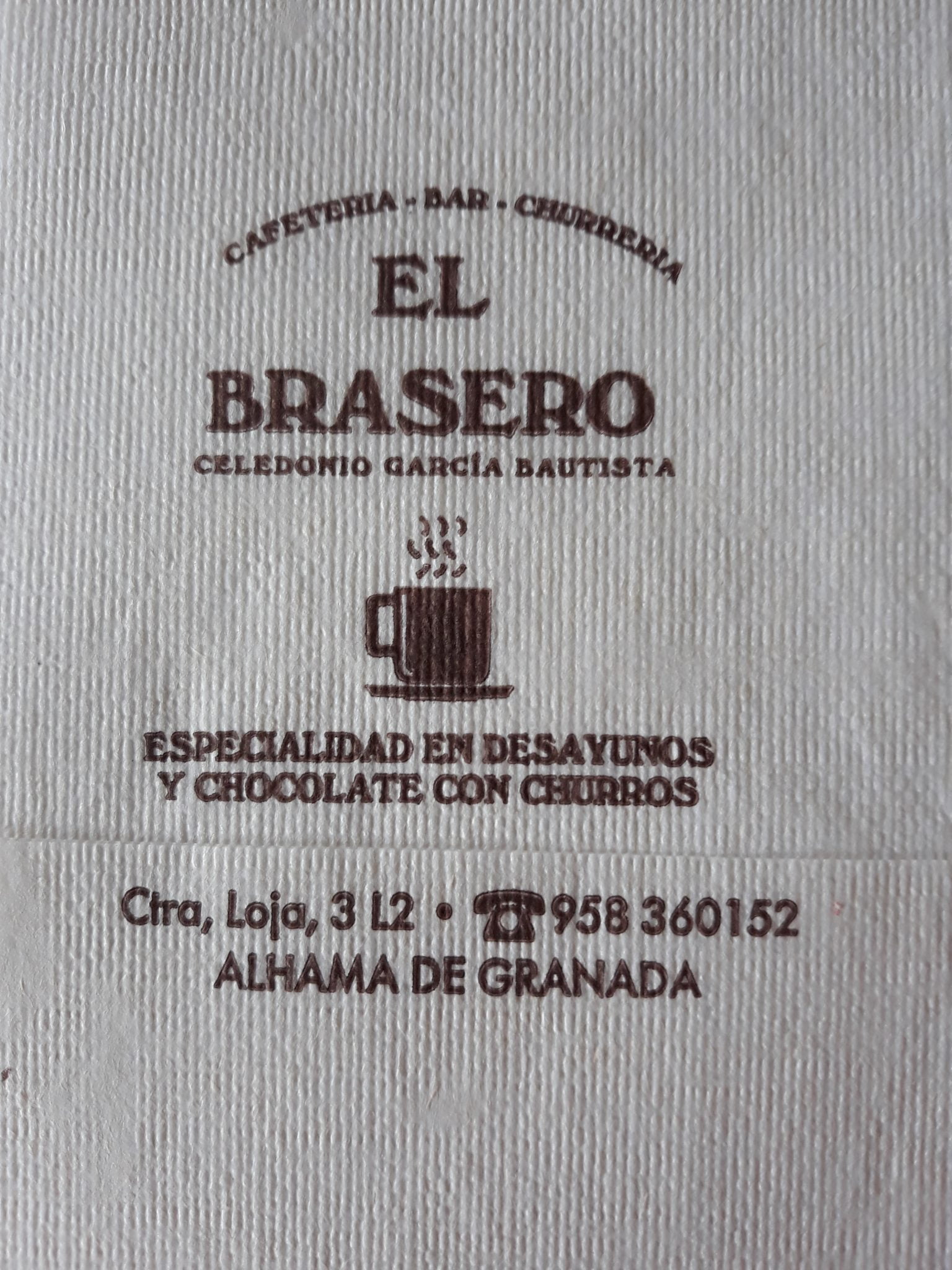 EL BRASERO (ALHAMA DE GRANADA)