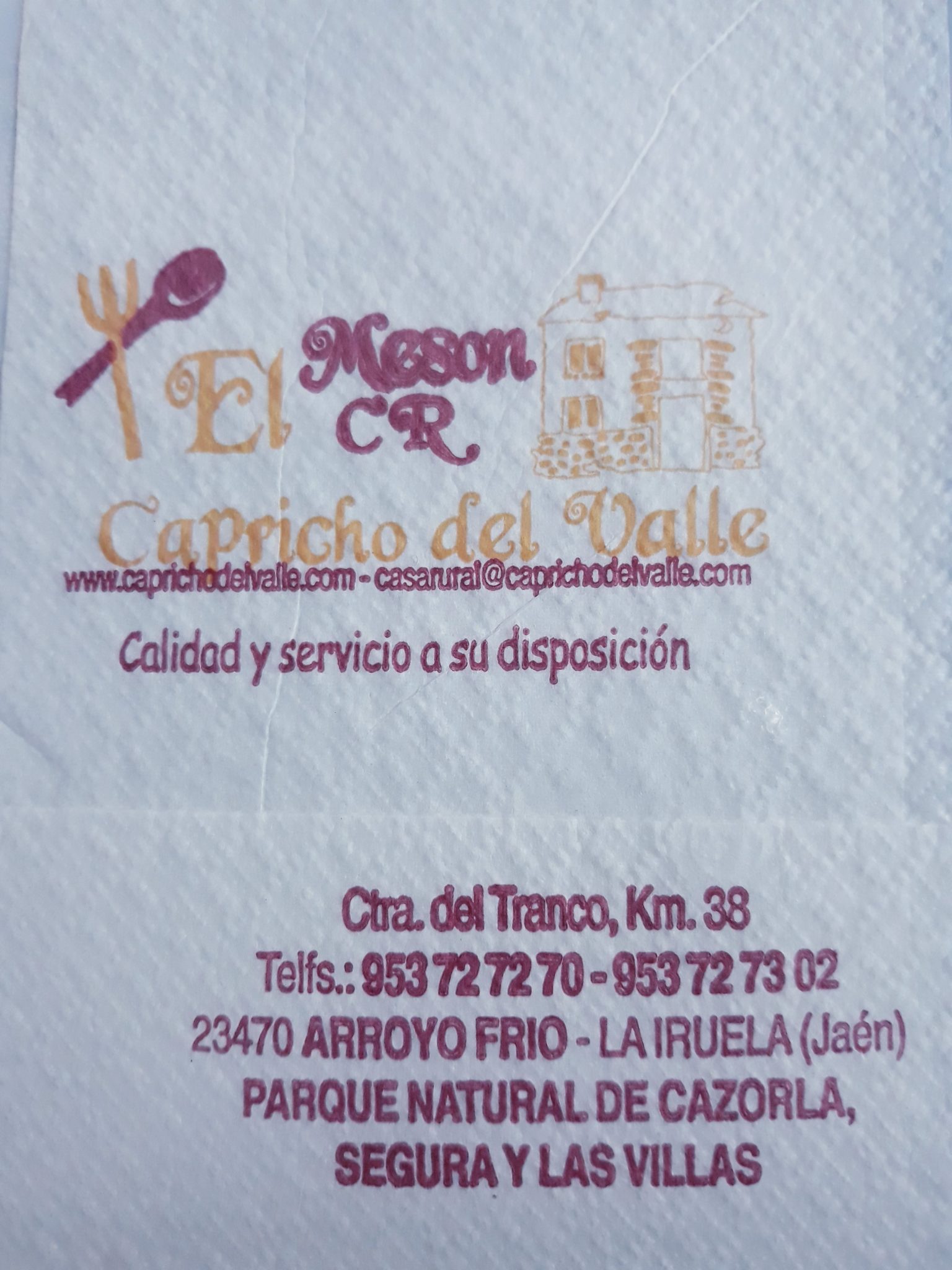 EL CAPRICHO DEL VALLE ( LA IRUELA)