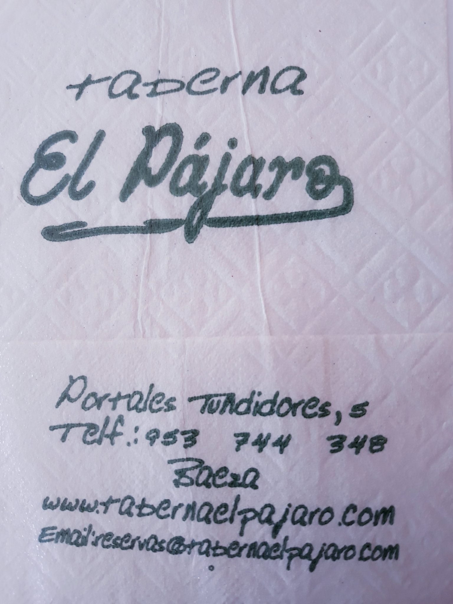 EL PAJARO (BAEZA)