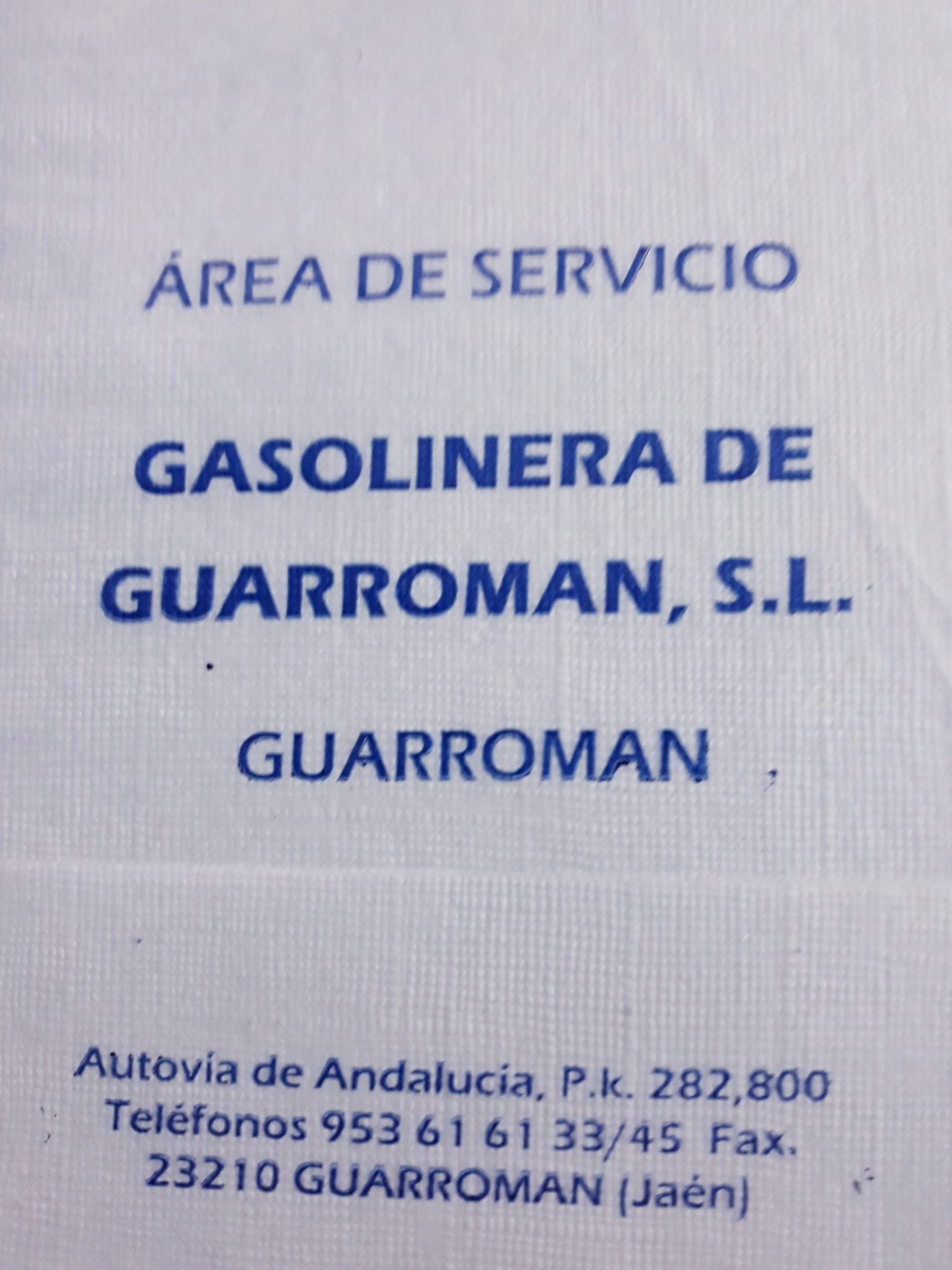 GASOLINERA DE GUARROMAN (GUARROMAN)