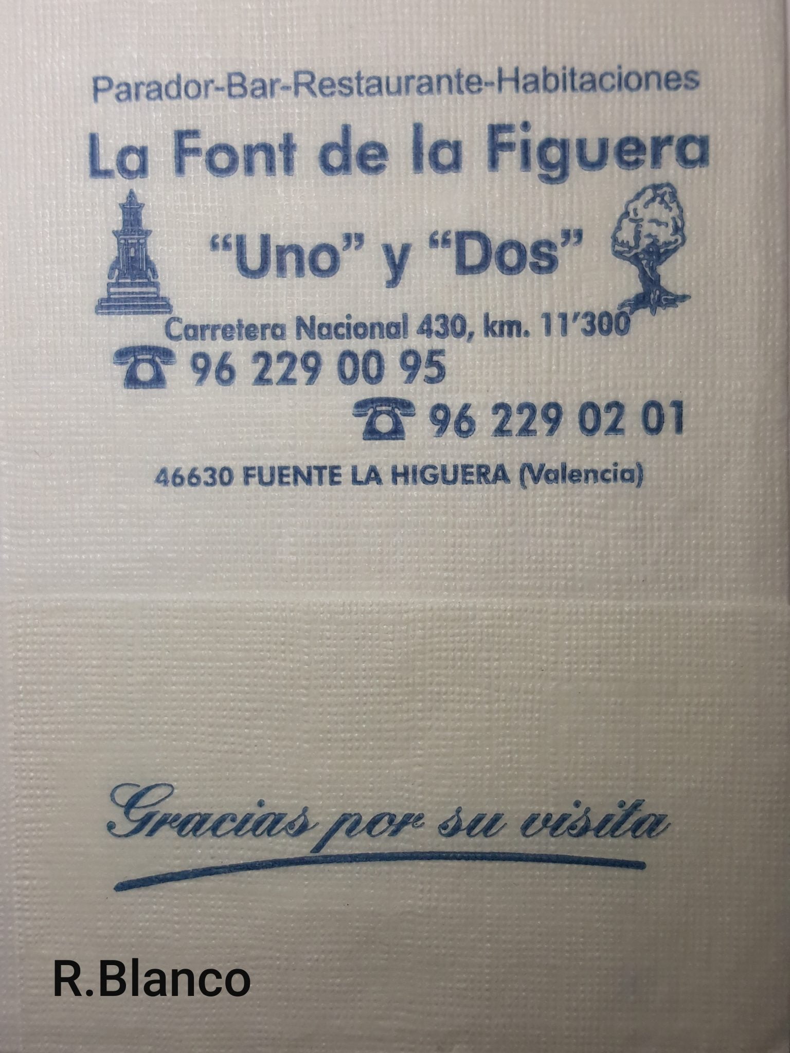 LA FONT DE LA FIGUERA UNO Y DOS (FUENTE LA HIGUERA)