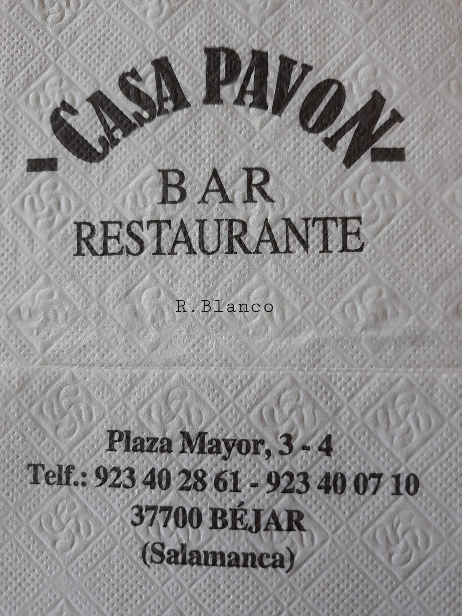 CASA PAVON (BEJAR)