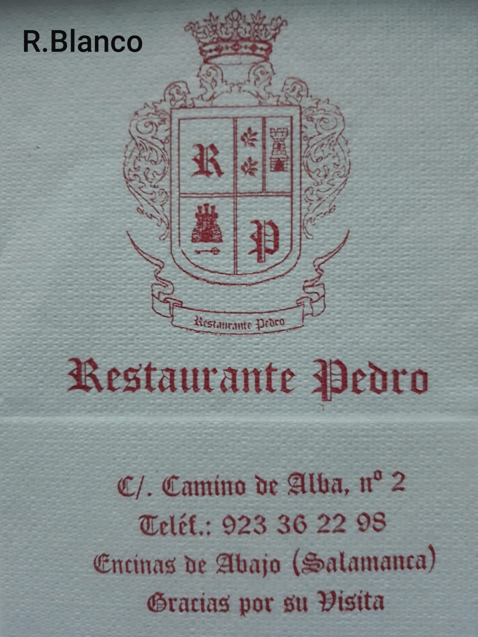 PEDRO (ENCINAS DE ABAJO)