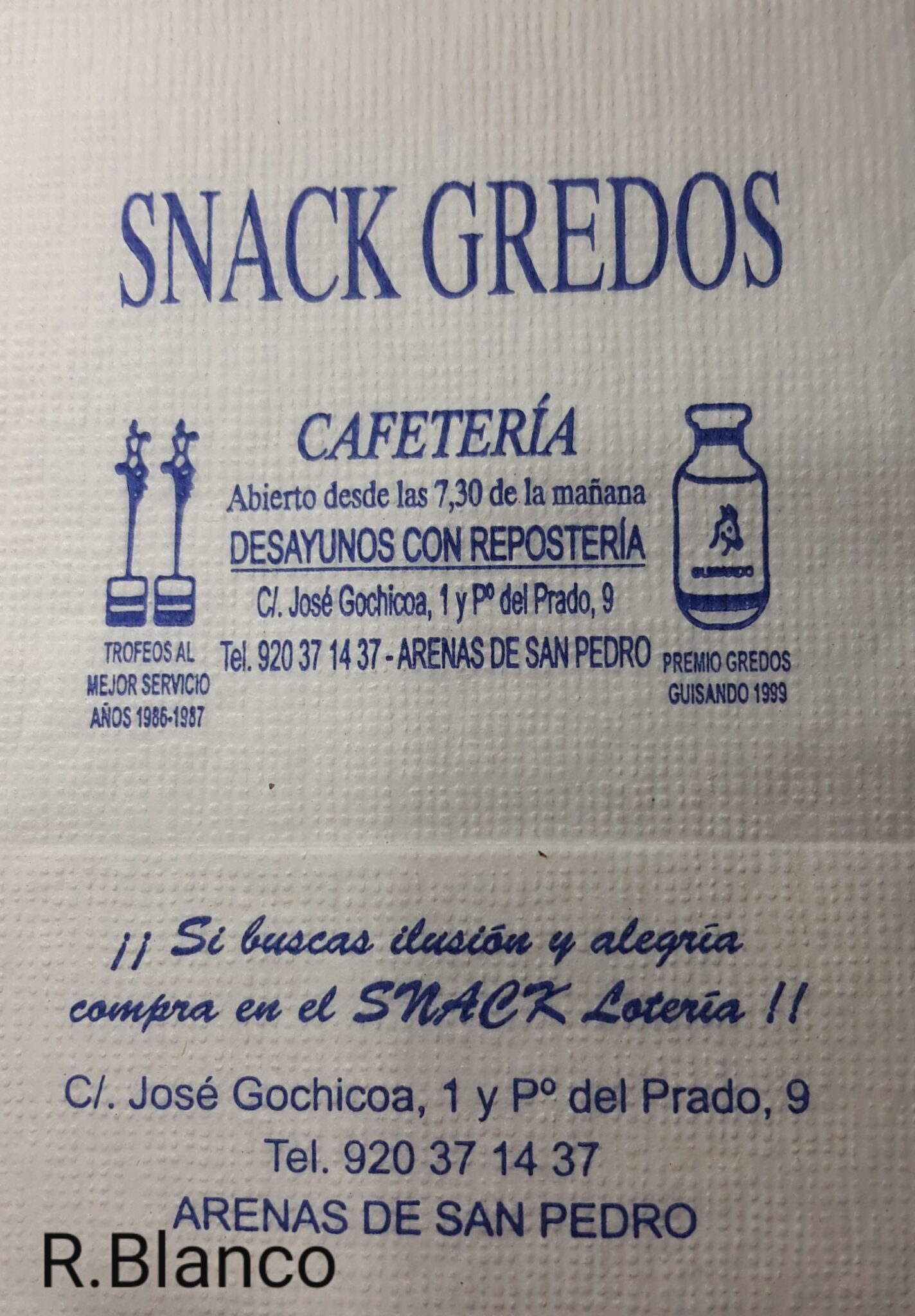 SNACK GREDOS (ARENAS DE SAN PEDRO)