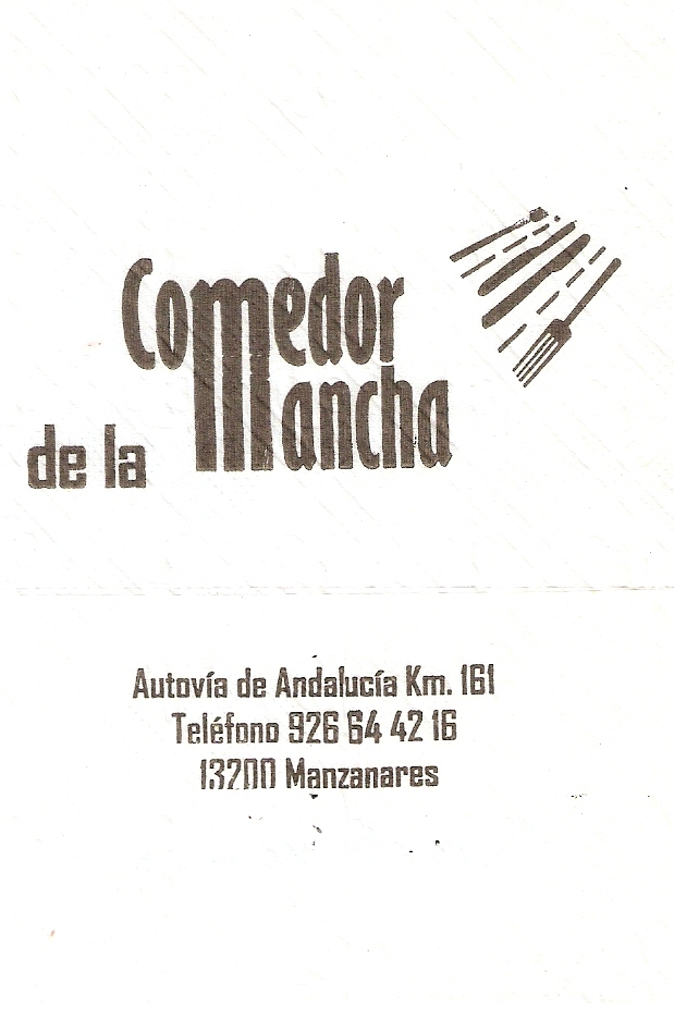 COMEDOR DE LA MANCHA (MANZANARES)