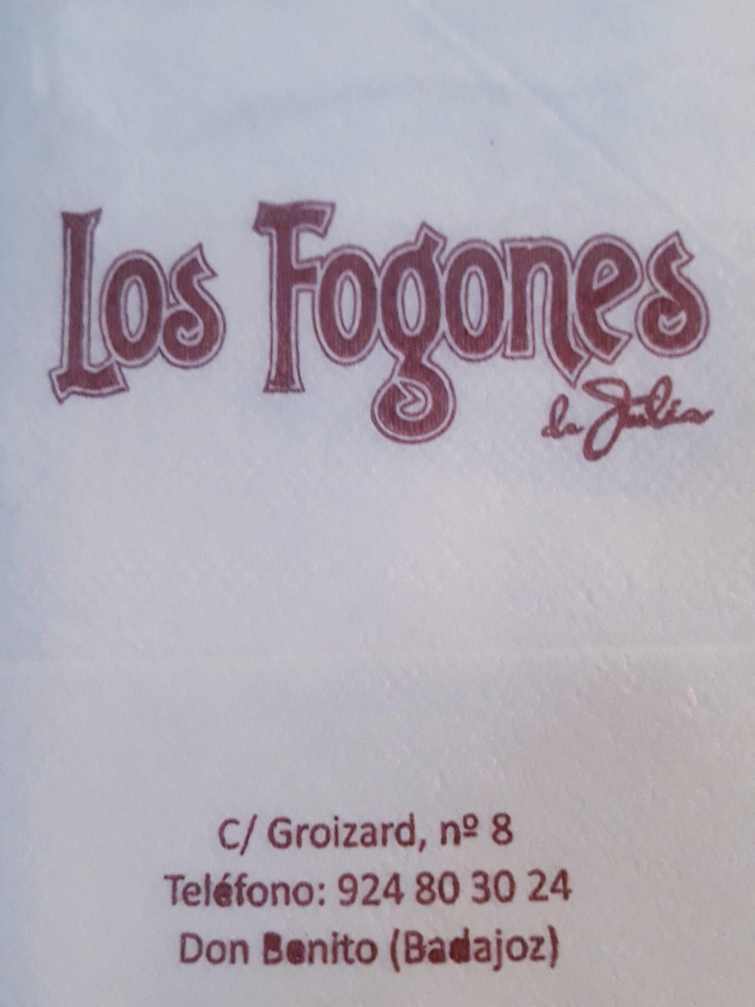 LOS FOGONES (DON BENITO)