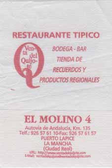 VENTA DEL QUIJOTE (PUERTO LAPICE)