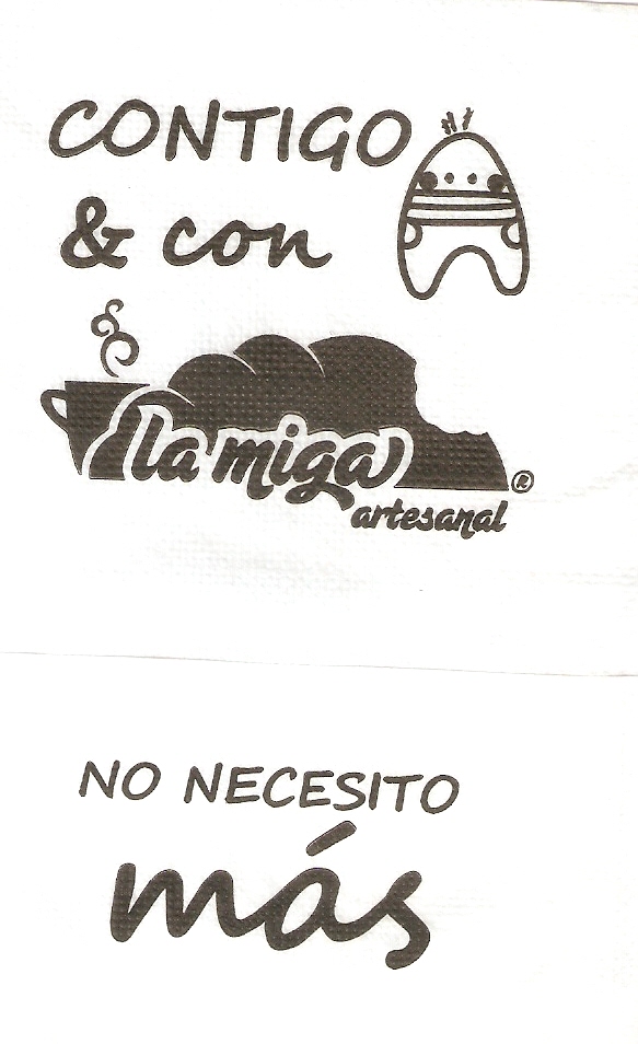 CONTIGO Y CON LAS MIGAS NO NECESITO MAS