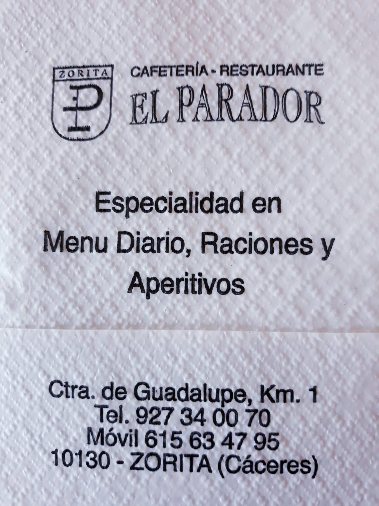 EL PARADOR (ZORITA)