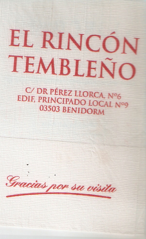 EL RINCON TEMBLENO (BENIDORM)