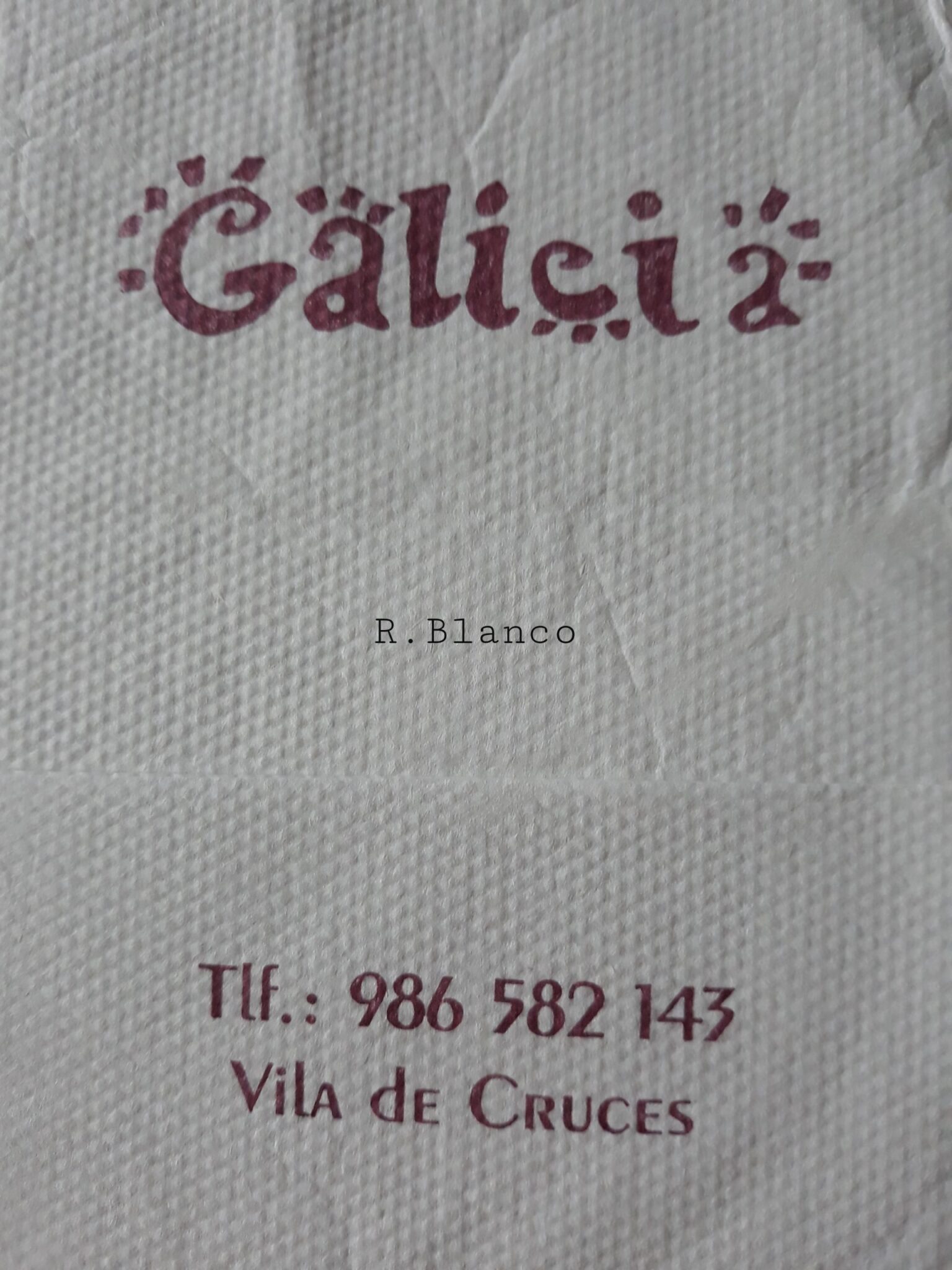 GALICIA (VILA DE CRUCES)