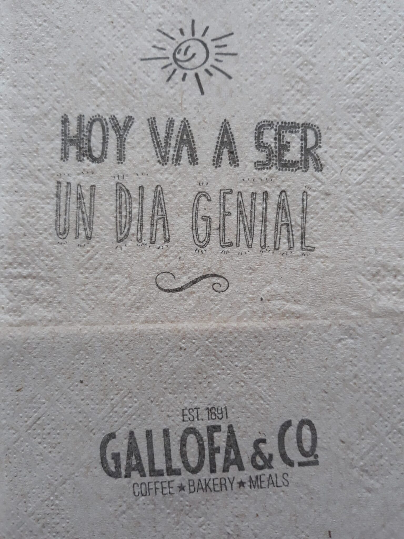 HOY VA A SER UN DIA GENIAL