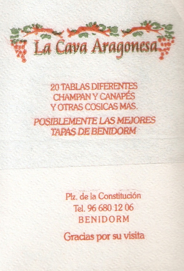 LA CAVA ARAGONESA (BENIDORM)