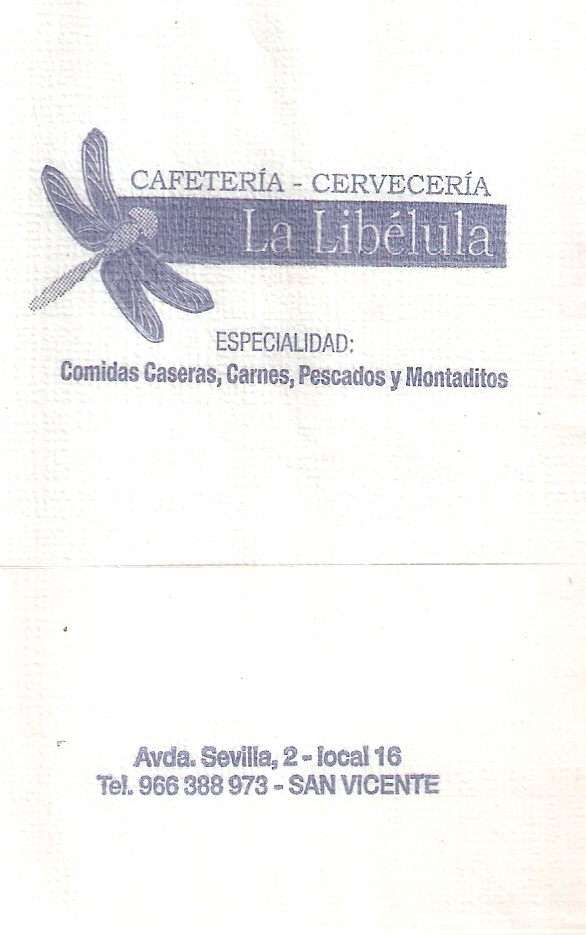 LA LIBELULA (SAN VICENTE)