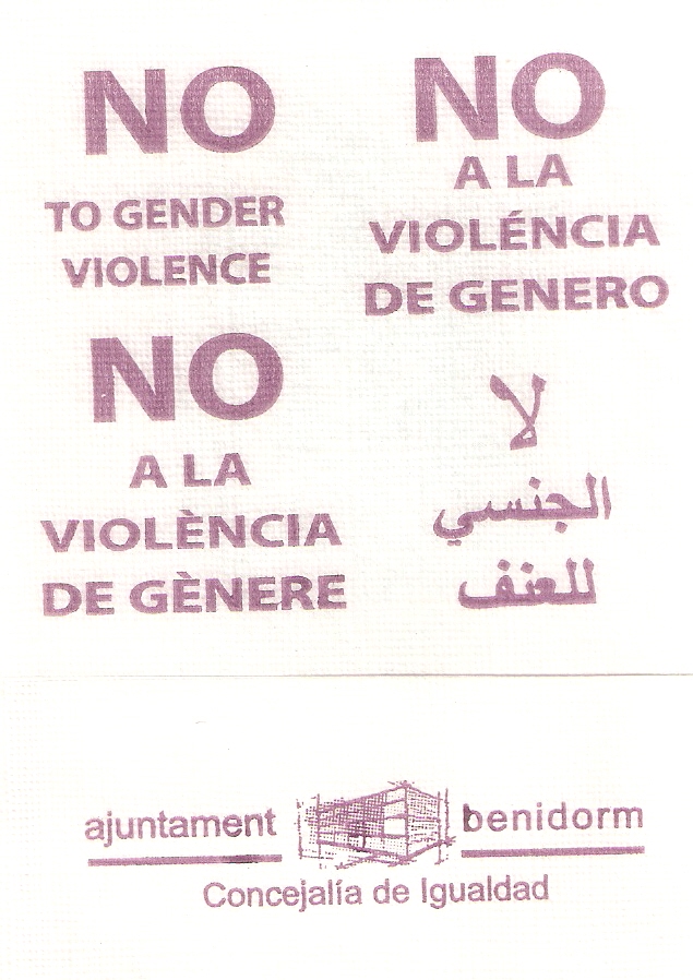 NO A LA VIOLENCIA DE GENERO (BENIDORM)