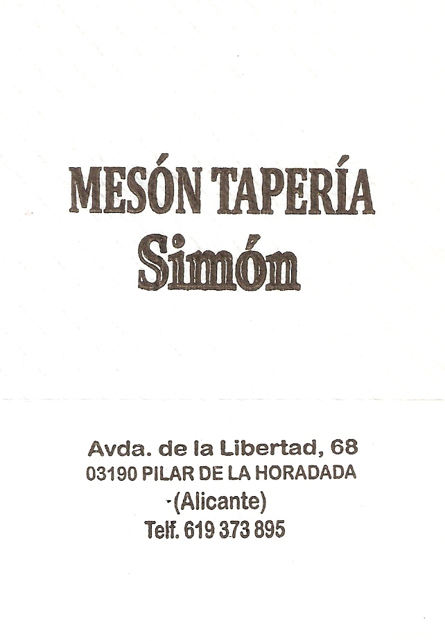 SIMON (PILAR DE LA HORADADA)