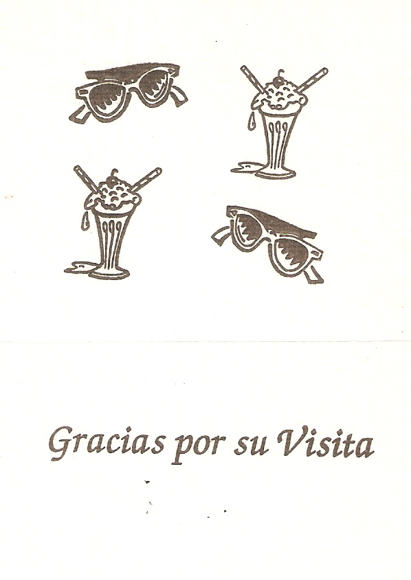 DIBUJO GAFAS Y HELADOS