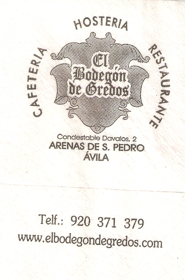 EL BODEGON DE GREDOS (ARENAS DE SAN PEDRO)