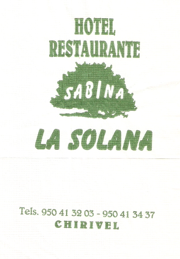 SABINA LA SOLANA (CHIRIVEL)