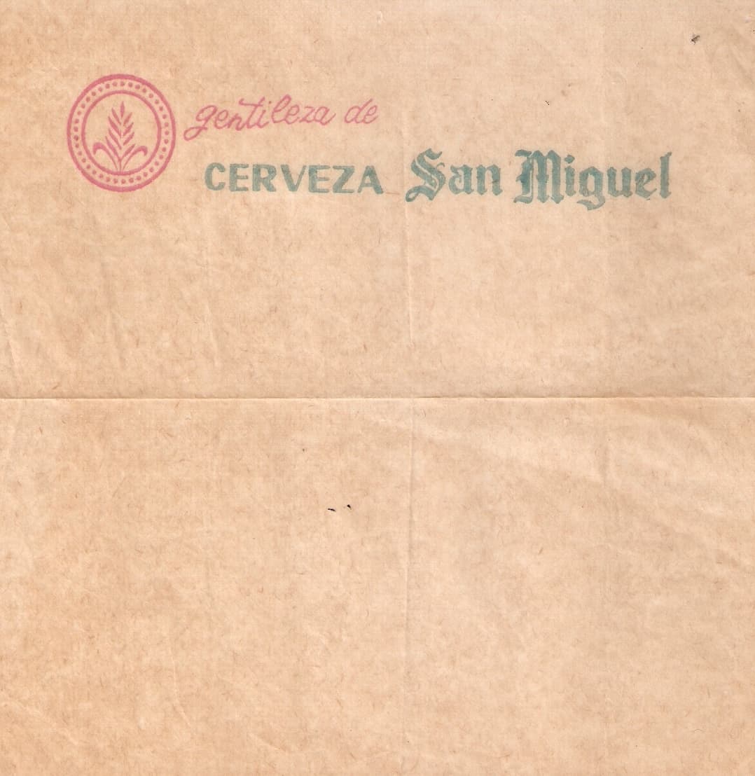 GENTILEZA DE CERVEZA SAN MIGUEL